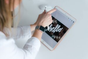 タッチペンとタブレット