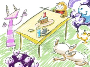 タッチペンで絵を描く