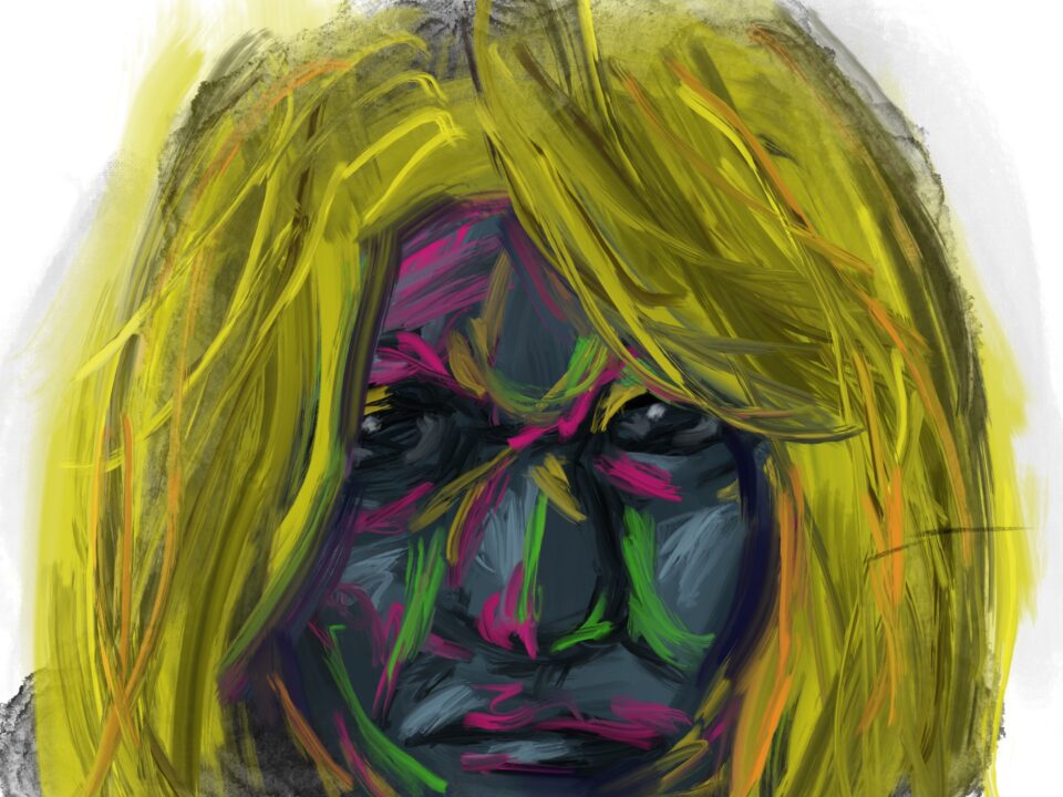 金髪の女性の画